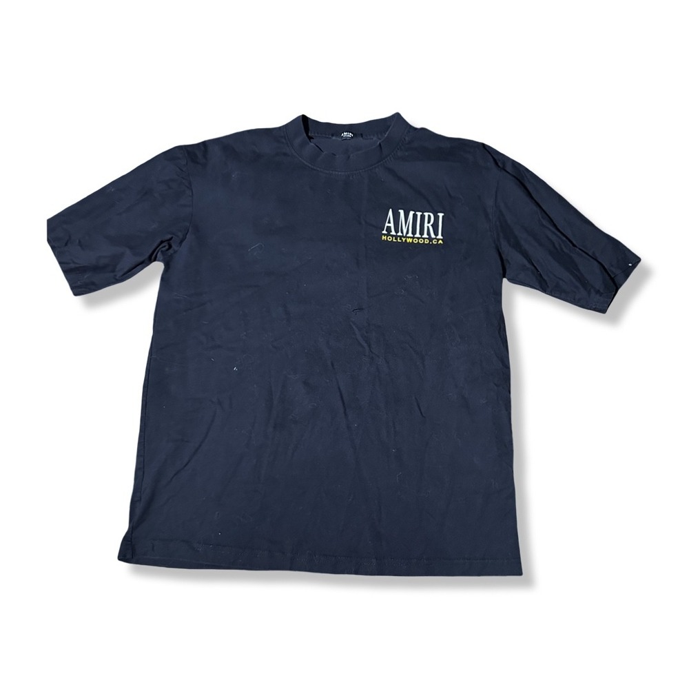 Amiri T-Shirt Mens XXL Black Excellent Hollywood Bones Graphic Tee Streetwear